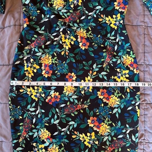 Calvin Klein floral print midi dress size 6 - Picture 6 of 10